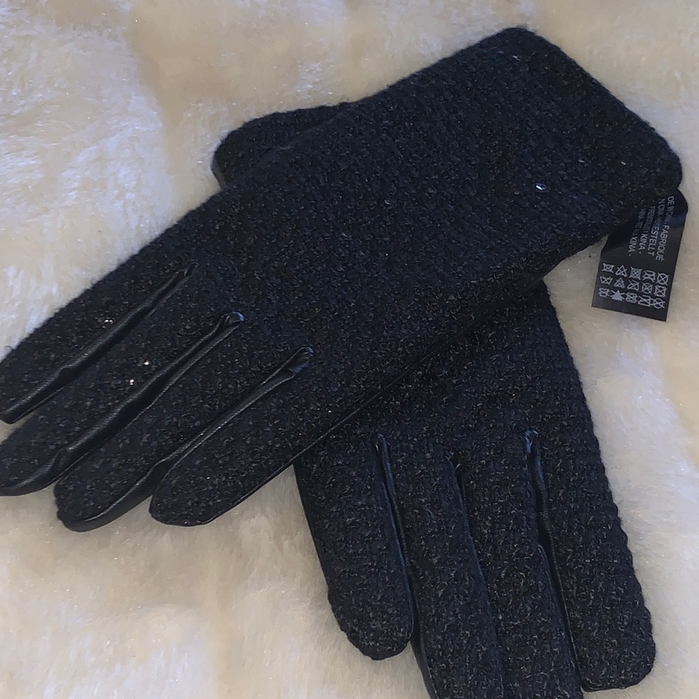 Zara Black Bling Gloves
